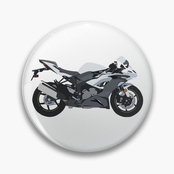 Item preview, Motorcycle Kawasaki Ninja ZX-6R PEARL CRYSTAL WHITE designed and sold by WiredDesigns.