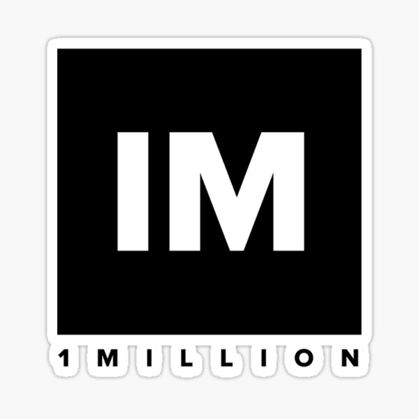 1 Million Stickers Redbubble - 1 million net worth roblox