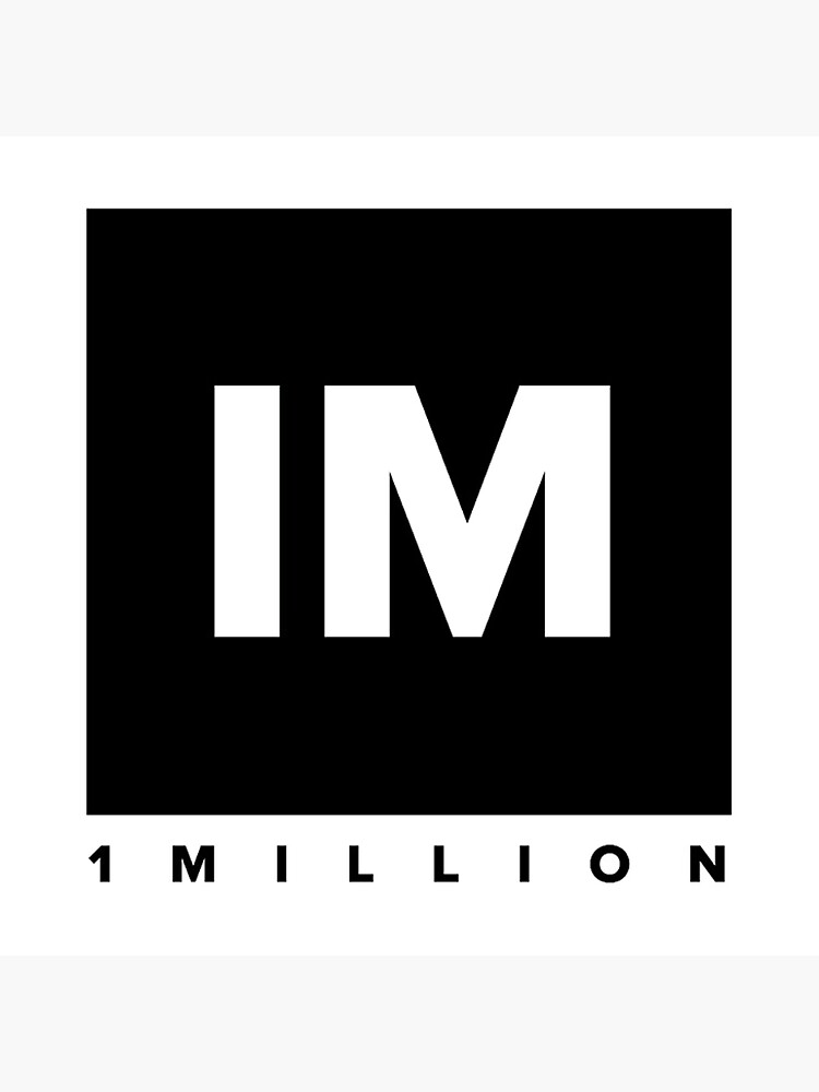1 MILLION Dance Studio Logo (Black Version)