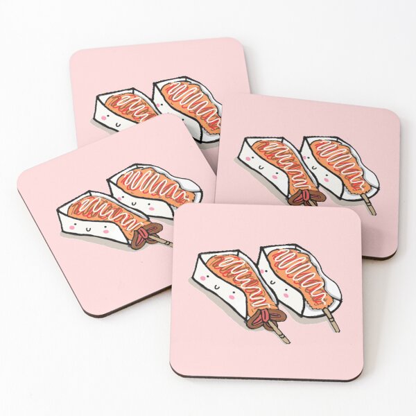 Item preview, Kawaii korea street food corn dog octopus cheese skewers designed and sold by Marie-c-doodles.