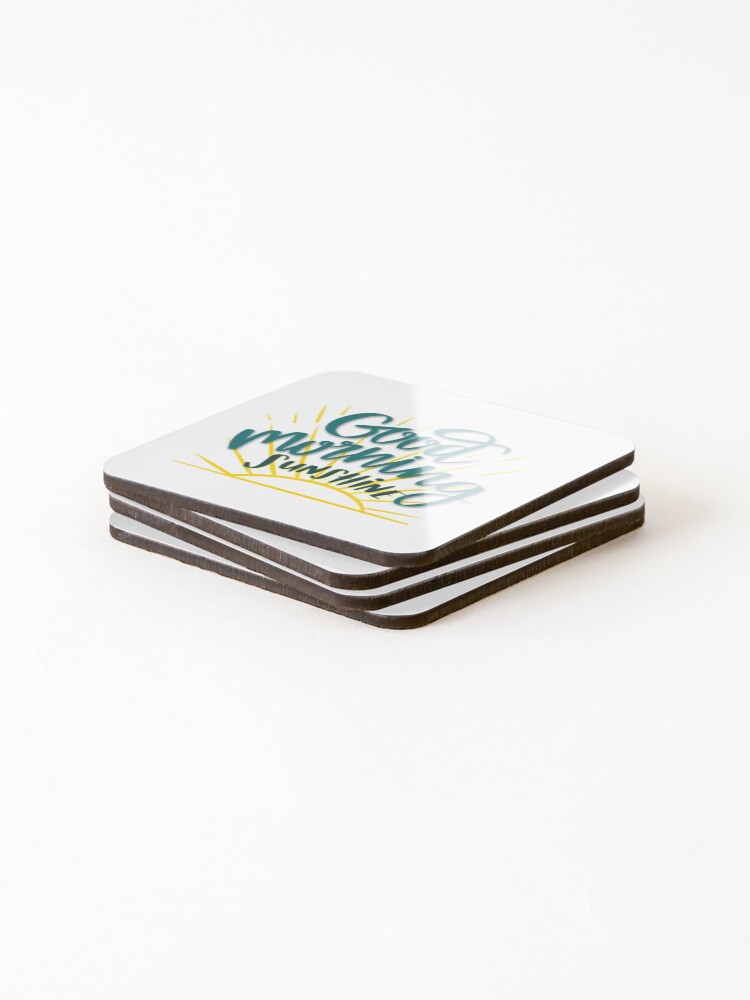 Thumbnail 4 of 5, Coasters (Set of 4), Good Morning Sunshine designed and sold by ReesDesigns.