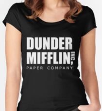 Dunder Mifflin Women's Fitted Scoop T-Shirt