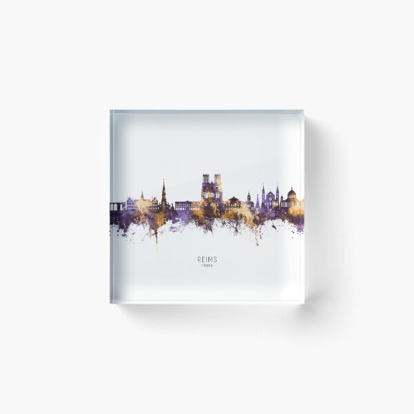 Item preview, Reims France Skyline designed and sold by ArtPrints.