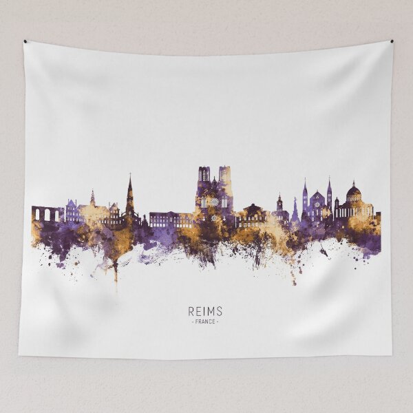 Item preview, Reims France Skyline designed and sold by ArtPrints.