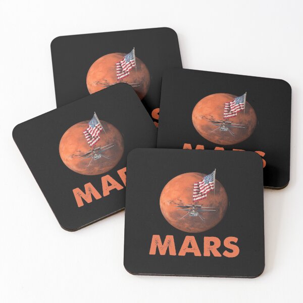 Item preview, Mars 2021 Mars Landing US Flag designed and sold by Branncolet.
