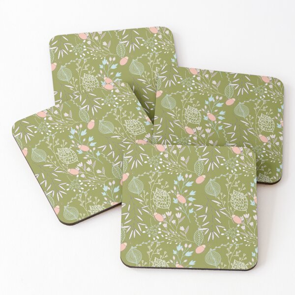 Item preview, Copy of Floral ladybug pattern in nordic style designed and sold by anna0711.