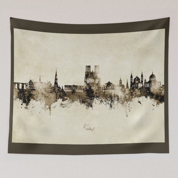 Item preview, Reims France Skyline designed and sold by ArtPrints.