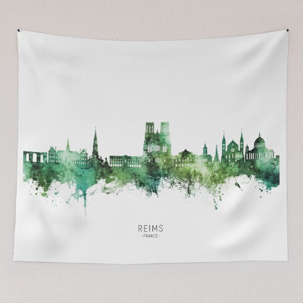 Item preview, Reims France Skyline designed and sold by ArtPrints.