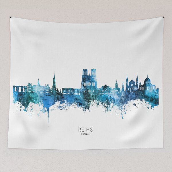 Item preview, Reims France Skyline designed and sold by ArtPrints.
