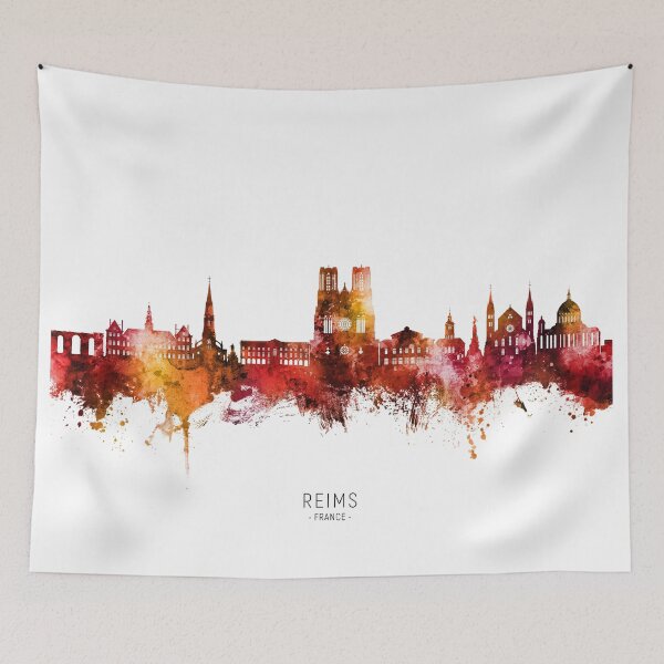 Item preview, Reims France Skyline designed and sold by ArtPrints.