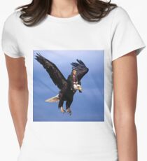 Trump Riding Eagle Women's Fitted T-Shirt