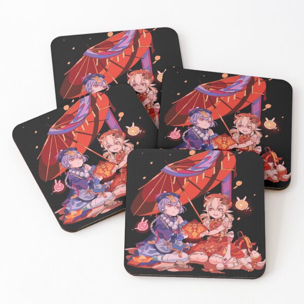 Item preview, [lantern rite visitors] - klee + qiqi designed and sold by mirakuruyellow.