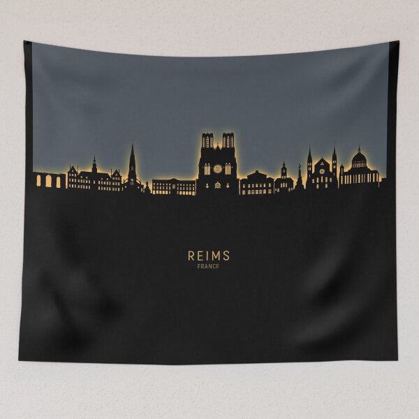Item preview, Reims France Skyline designed and sold by ArtPrints.