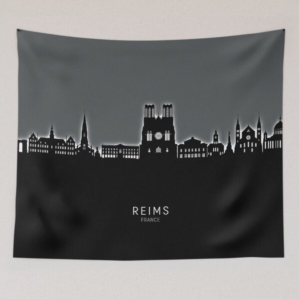 Item preview, Reims France Skyline designed and sold by ArtPrints.