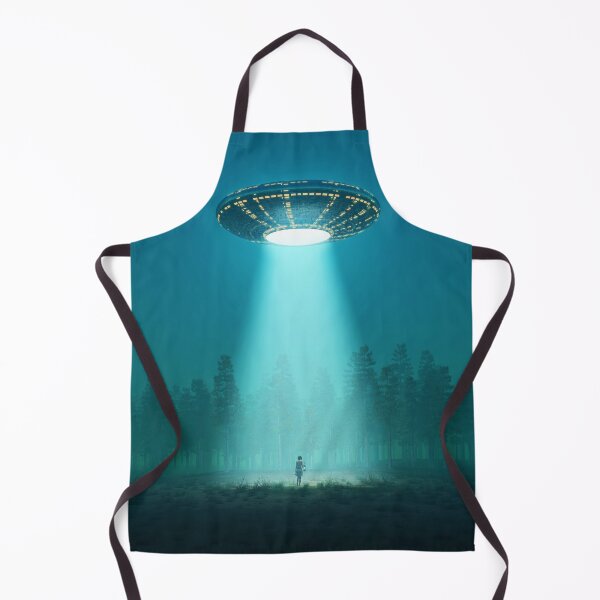 Item preview, flying saucer at night designed and sold by Mike Kiev art.