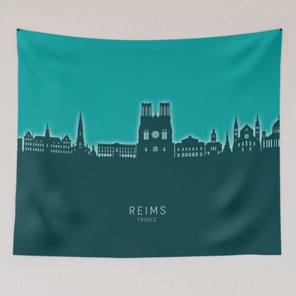 Item preview, Reims France Skyline designed and sold by ArtPrints.