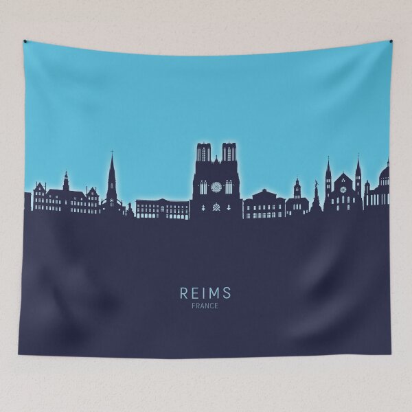 Item preview, Reims France Skyline designed and sold by ArtPrints.