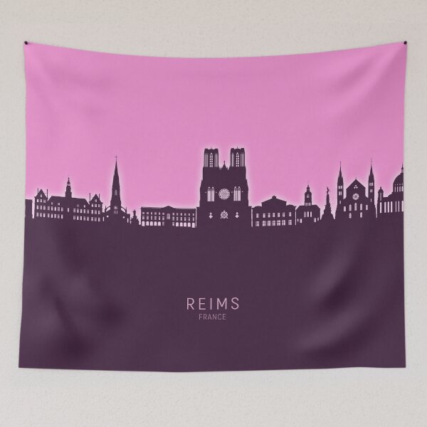 Item preview, Reims France Skyline designed and sold by ArtPrints.