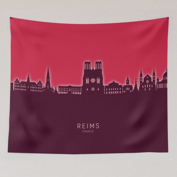 Item preview, Reims France Skyline designed and sold by ArtPrints.