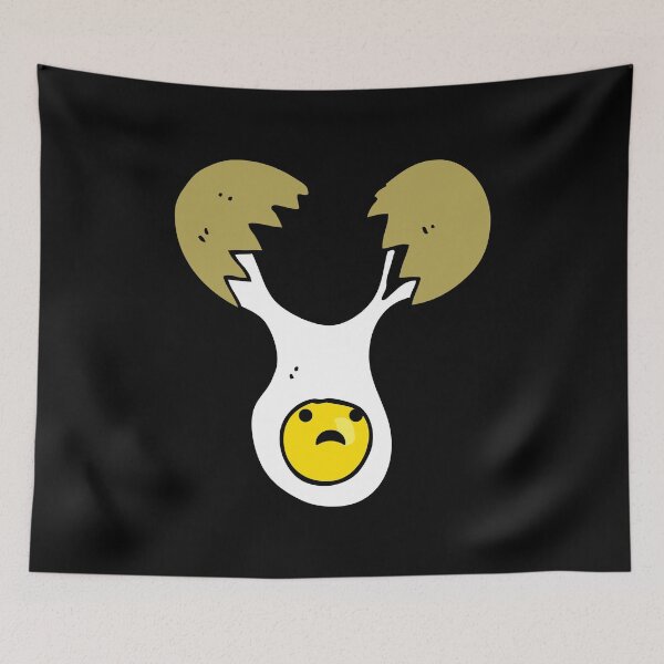 Item preview, Cute frowning cracked egg designed and sold by Tees-by-Rams.