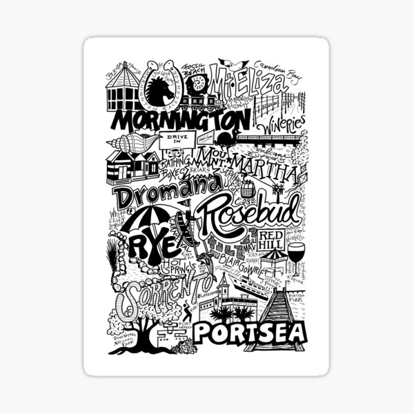 MORNINGTON PENINSULA ART SOUVENIRS Sticker