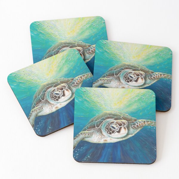 Item preview, Cruising the EAC, green sea turtle designed and sold by Debra Dickson.
