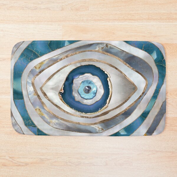 Item preview, Evil Eye Mineral textures and gold designed and sold by k9printart.