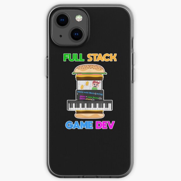 Full Stack Game Dev - Indie Game Developer - Cheese Burger T-Shirt iPhone Soft Case