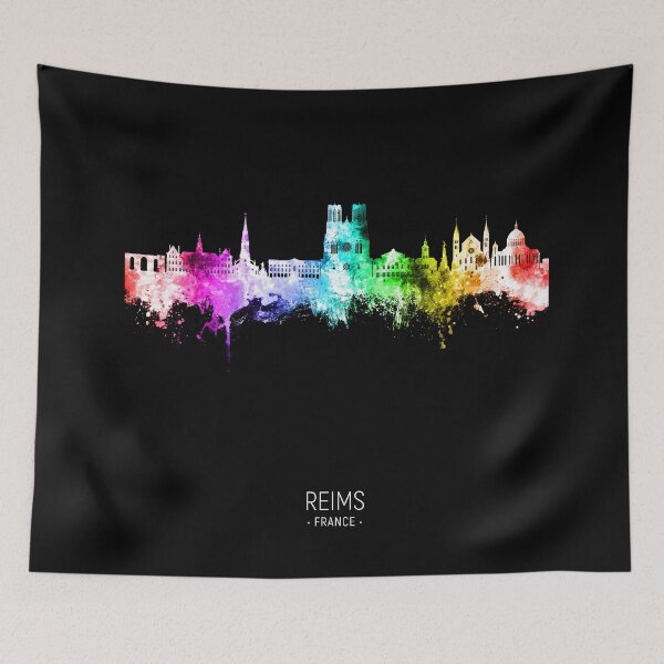 Item preview, Reims France Skyline designed and sold by ArtPrints.