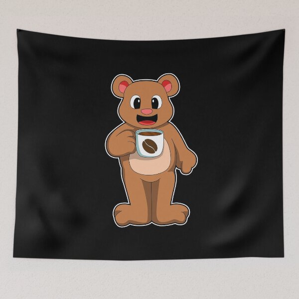 Item preview, Bear with Cup of Coffee designed and sold by Snabdesign84.