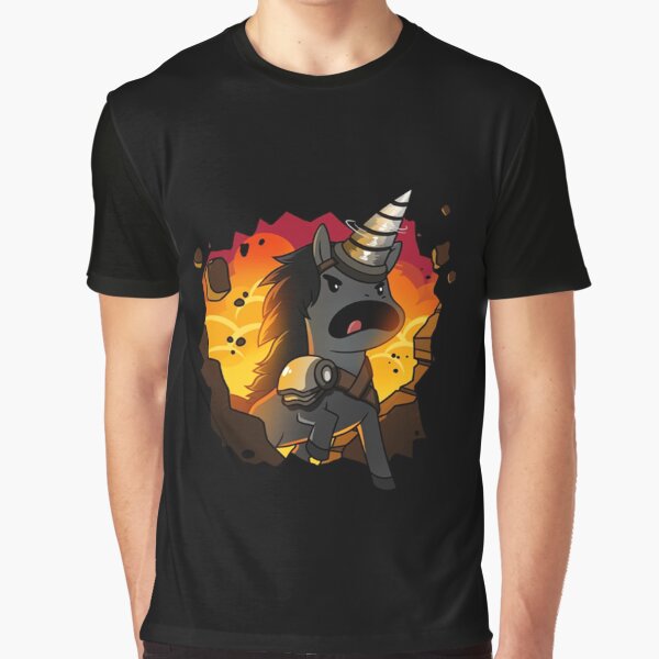 Unstable Unicorns Extremely Destructive Unicorn T-Shirt Graphic T-Shirt
