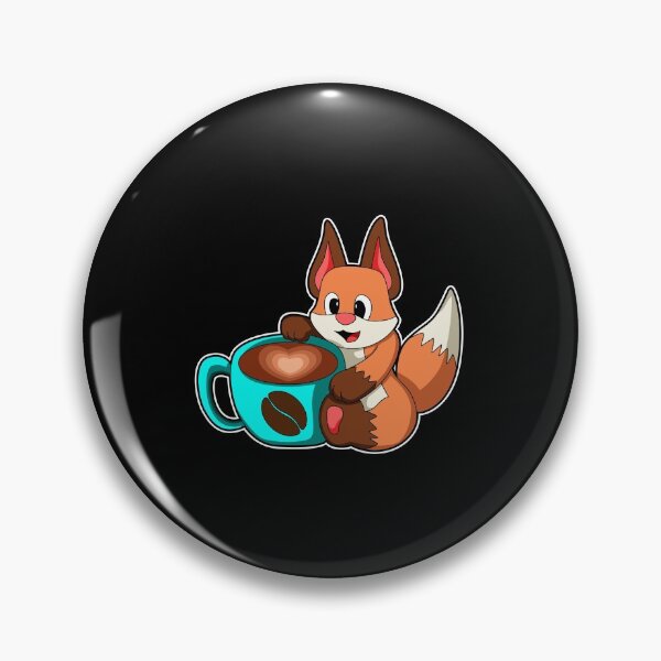 Item preview, Fox with Cup of Coffee designed and sold by Snabdesign84.