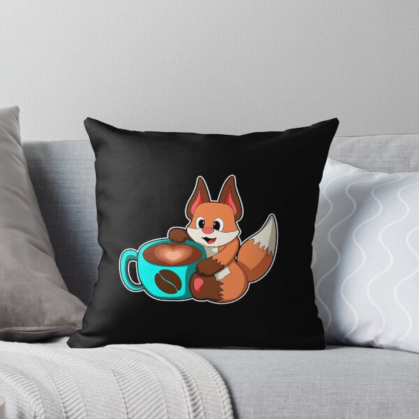 Item preview, Fox with Cup of Coffee designed and sold by Snabdesign84.