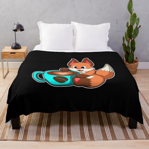 Item preview, Fox with Cup of Coffee designed and sold by Snabdesign84.