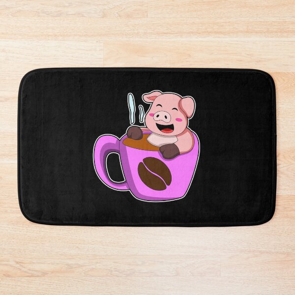 Item preview, Pig with Cup of Coffee designed and sold by Snabdesign84.
