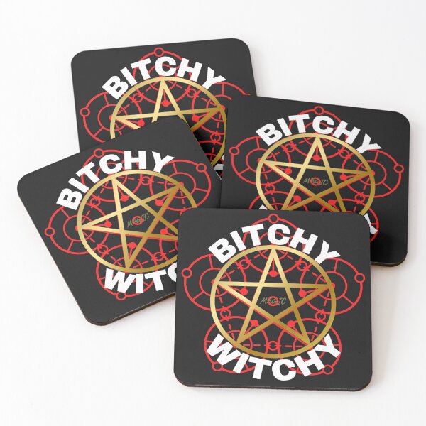 Item preview, BITCHY WITCHY, MAGIC, WITCH, PENTAGRAM, WITCHCRAFT,  designed and sold by R B Chrystal.