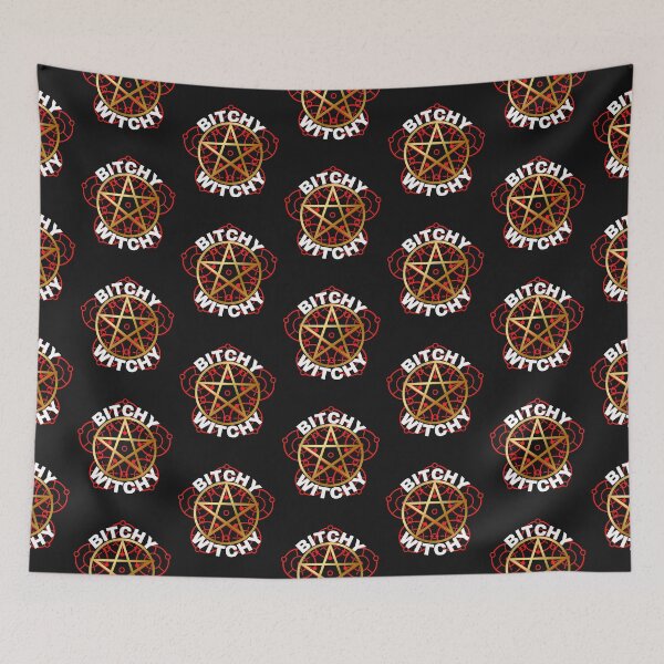 Item preview, BITCHY WITCHY, MAGIC, WITCH, PENTAGRAM, WITCHCRAFT,  designed and sold by R B Chrystal.