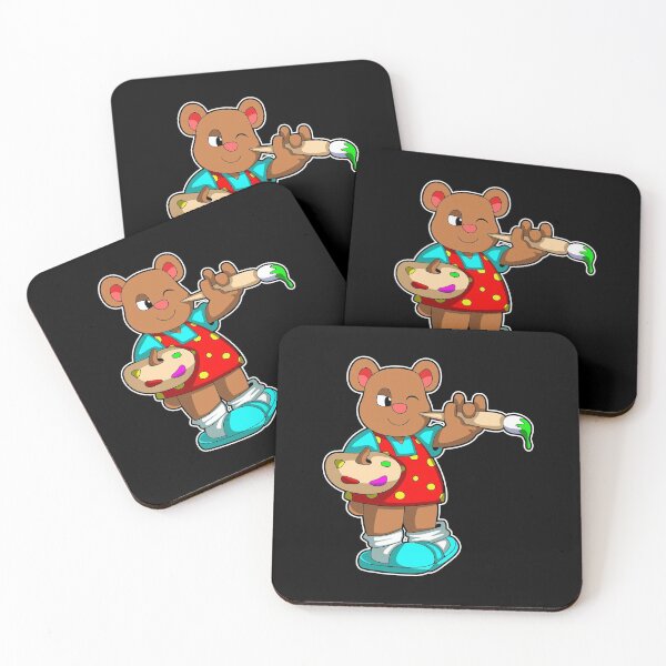 Item preview, Bear as Painter with Brush & Paint designed and sold by Snabdesign84.