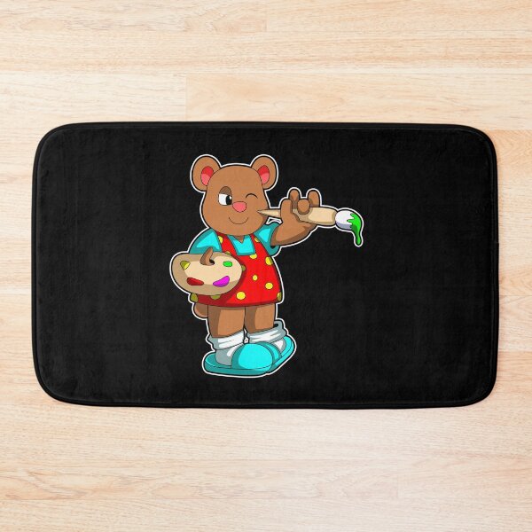 Item preview, Bear as Painter with Brush & Paint designed and sold by Snabdesign84.
