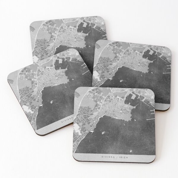 Item preview, Mapa vintage gris de Eivissa Ibiza España designed and sold by blursbyai.