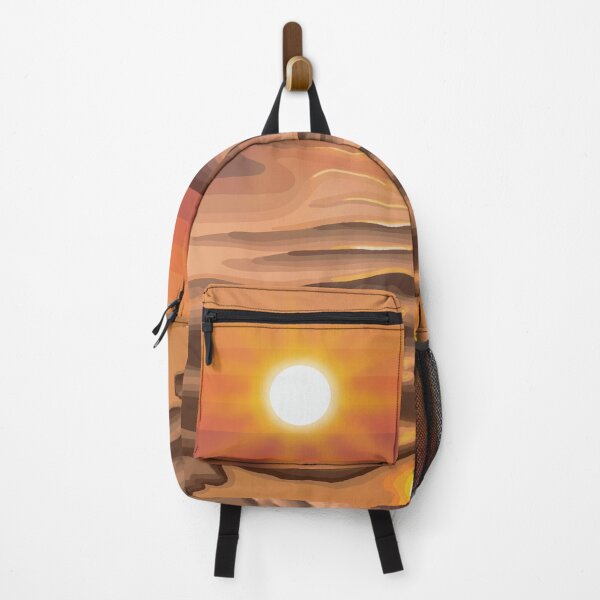 Item preview, Abstract Warm Ocean Sunrise Landscape Digital Illustration designed and sold by AlmightyClaire.