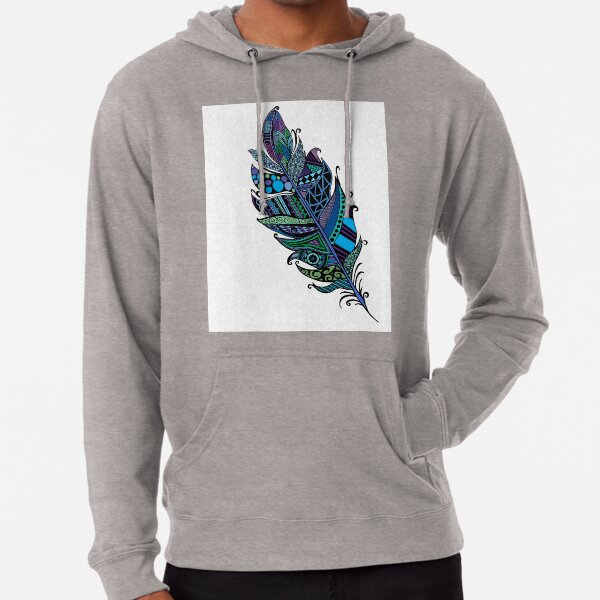 Queen of Cases Tropical Feathers Tribal Mens Longsleeve Tee