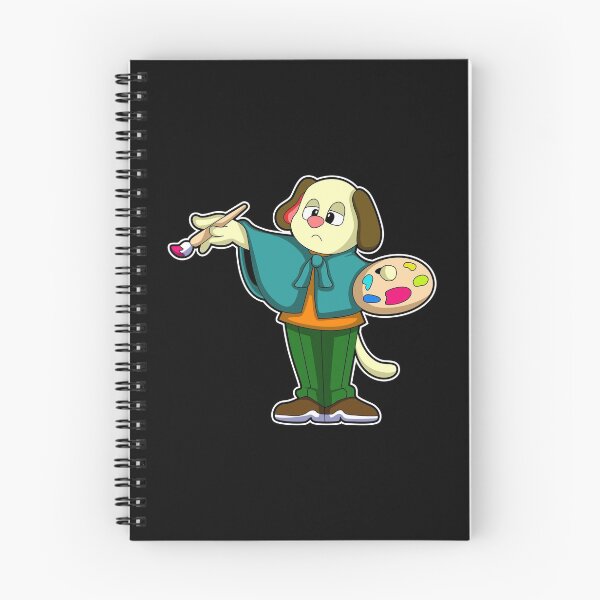 Item preview, Dog Painter Paintbrush Painting designed and sold by Snabdesign84.