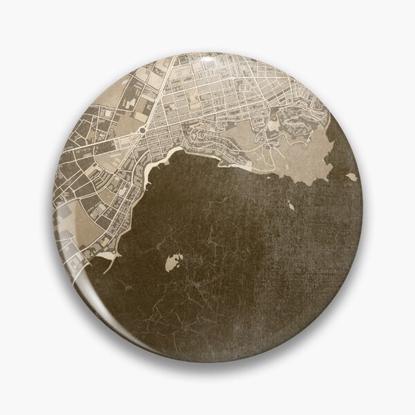 Item preview, Sepia vintage map of Eivissa Ibiza Spain designed and sold by blursbyai.