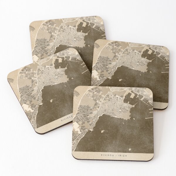 Item preview, Sepia mapa vintage de Eivissa Ibiza España designed and sold by blursbyai.