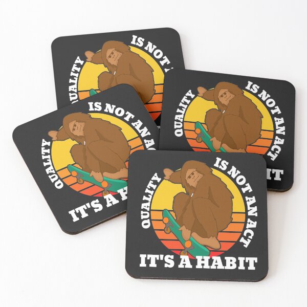 Item preview, Quality is not an act its a habit (Skate Boarding Big Foot) designed and sold by UnboundFull.