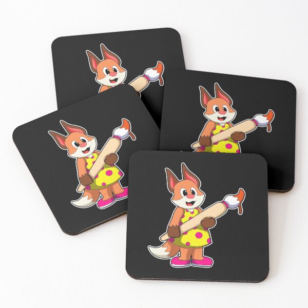 Item preview, Fox as Painter with Brush & Paint designed and sold by Snabdesign84.