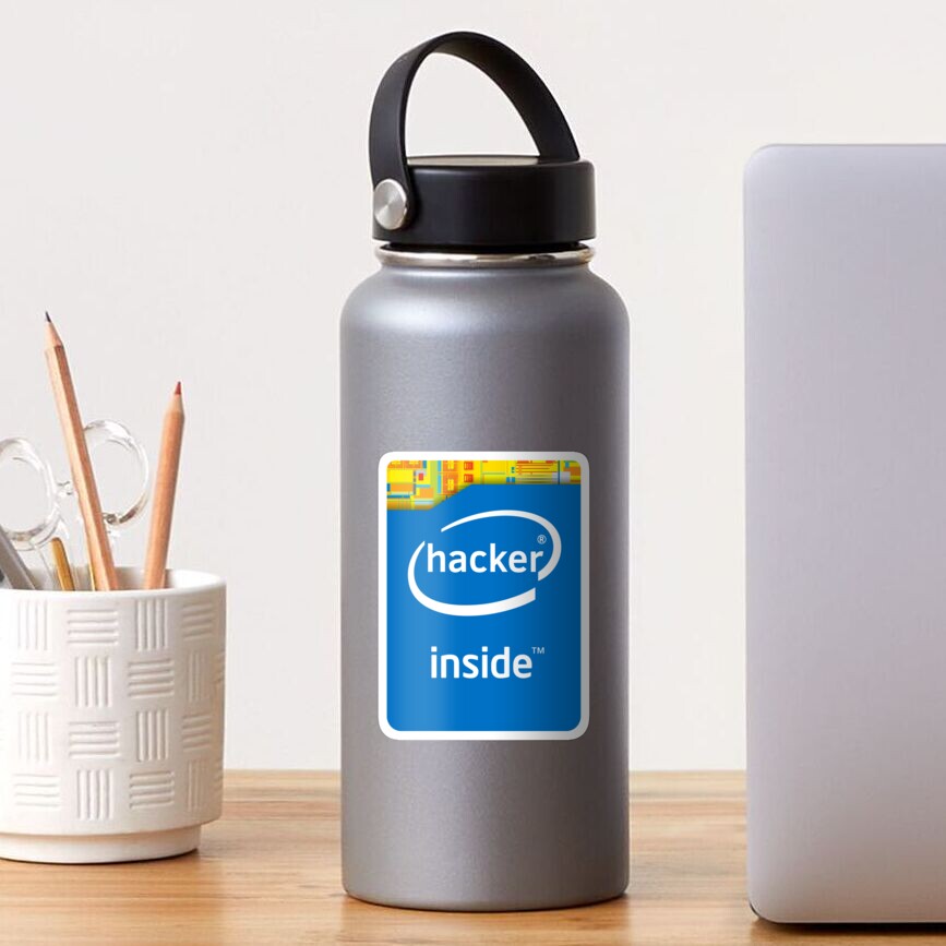 Hacker Inside (Modern) Sticker