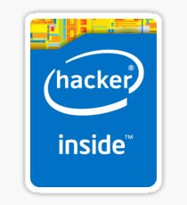 Hacker im Inneren (modern) Sticker