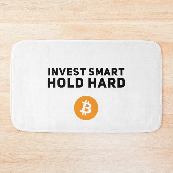 Item preview, Invest smart, Hold hard (Bitcoin) designed and sold by Bouzdesigns.